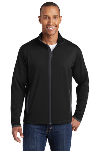 B2B1 ST853 Sport-Tek® Sport-Wick® Stretch Contrast Full-Zip Jacket