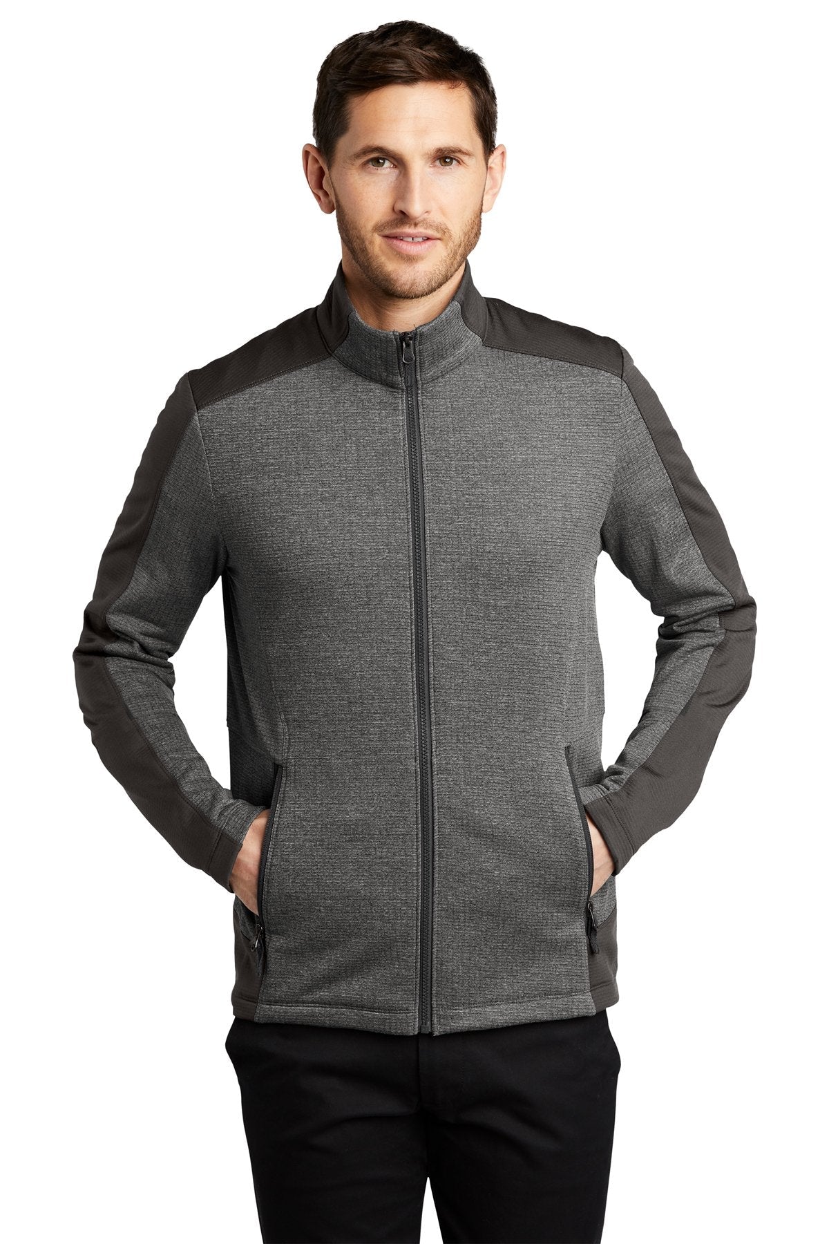 # F239 Port Authority® Men's Grid Fleece Jacket