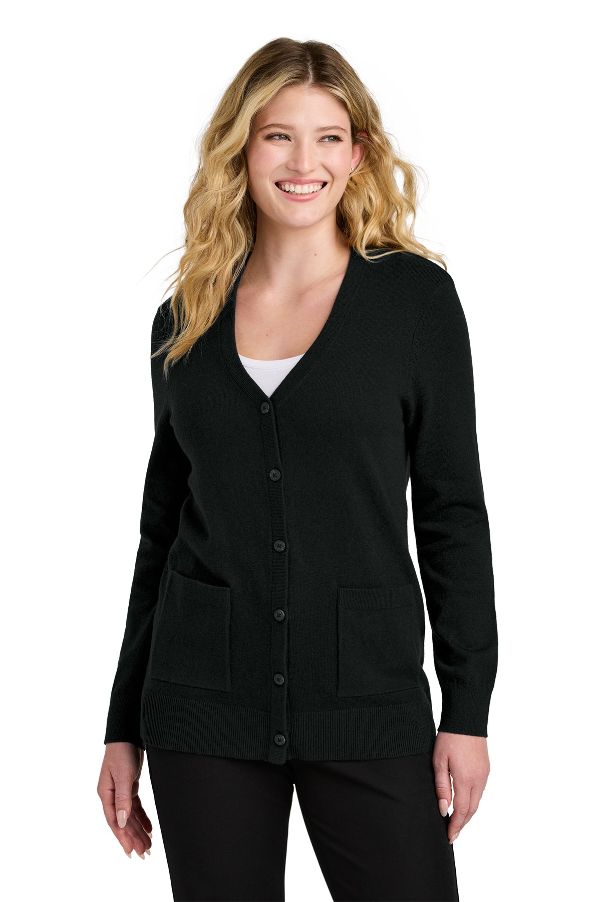 Springfield LSW4150 Port Authority® Women’s Easy Care Button-Up Cardigan Sweater