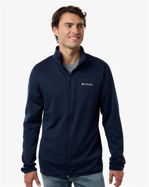 Men's Essential Hike™ Grid Fleece Full-Zip – wtembroidery.com