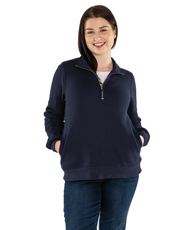 MIL 5459 WOMEN'S CROSSWIND QUARTER ZIP SWEATSHIRT