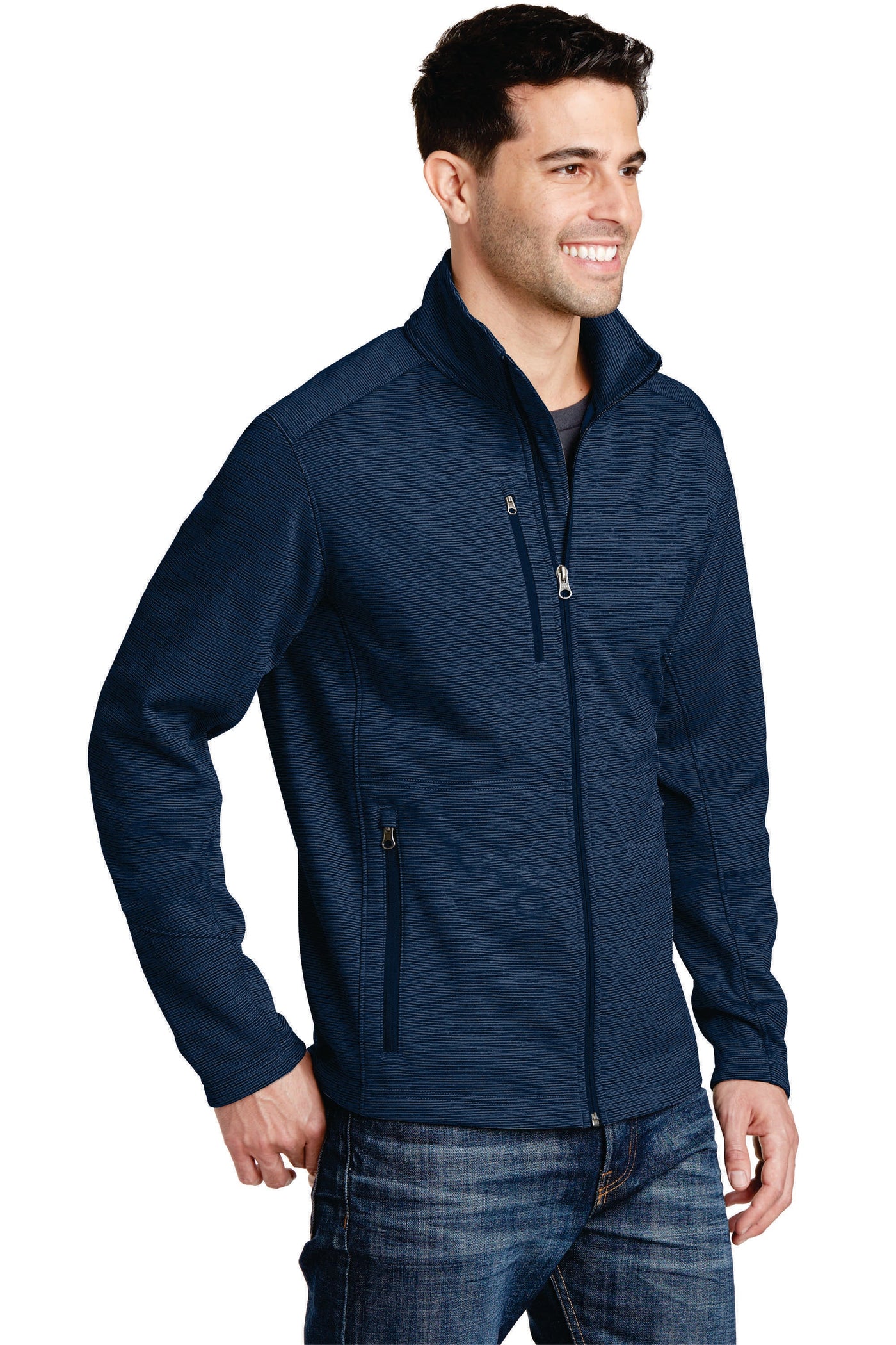 # F231 Port Authority® Digi Stripe Fleece Jacket