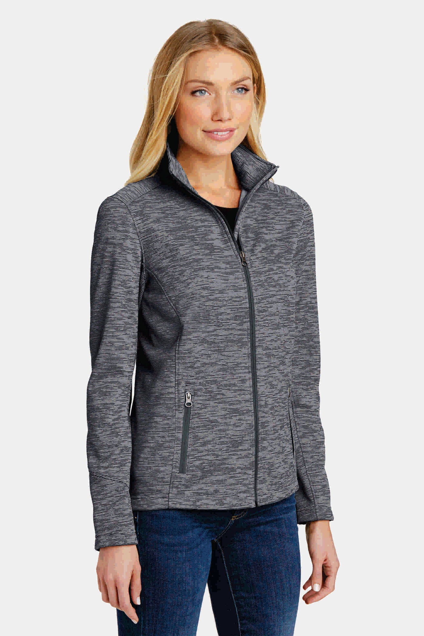 # Port Authority® Women's Digi Stripe Fleece Jacket. L231