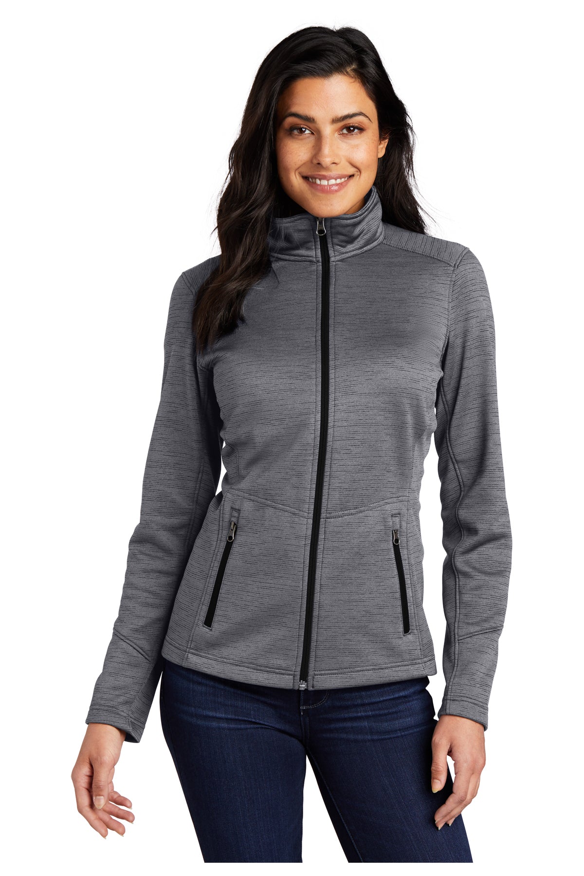 FPI Holiday Port Authority® Women's Digi Stripe Fleece Jacket. L231