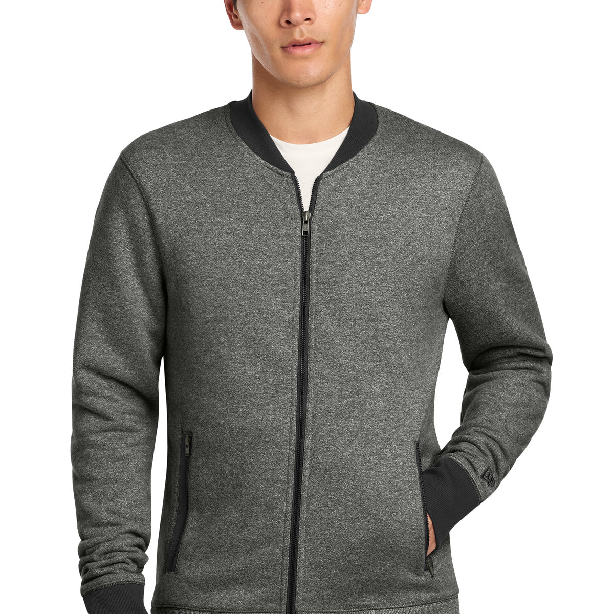 New Era ® French Terry Baseball Full-Zip. NEA503 – wtembroidery.com