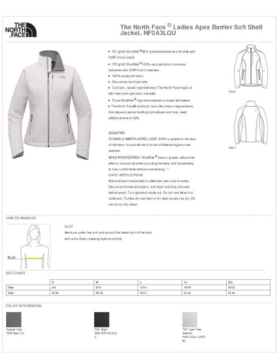 Springfield NF0A3LGU The North Face® Ladies Apex Barrier Soft Shell Jacket