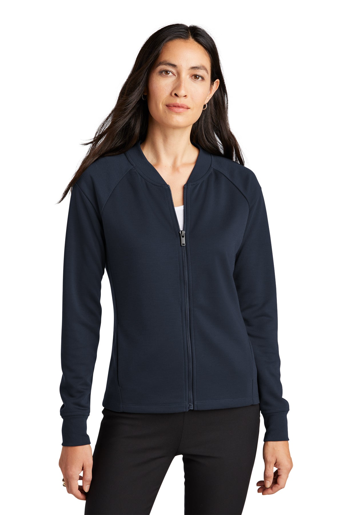 Wilford MM3001 Mercer+Mettle™ Women's Double-Knit Bomber