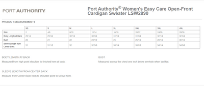 Springfield LSW2890  Port Authority® Women’s Easy Care Open-Front Cardigan Sweater