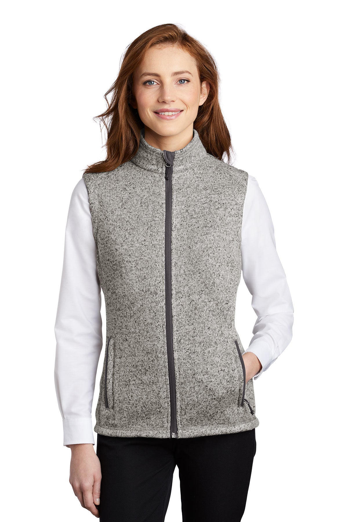 B2B1 L236NEW Port Authority ® Ladies Sweater Fleece Vest