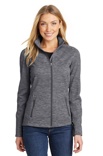 JHU Life Line Port Authority® Women's Digi Stripe Fleece Jacket. L231