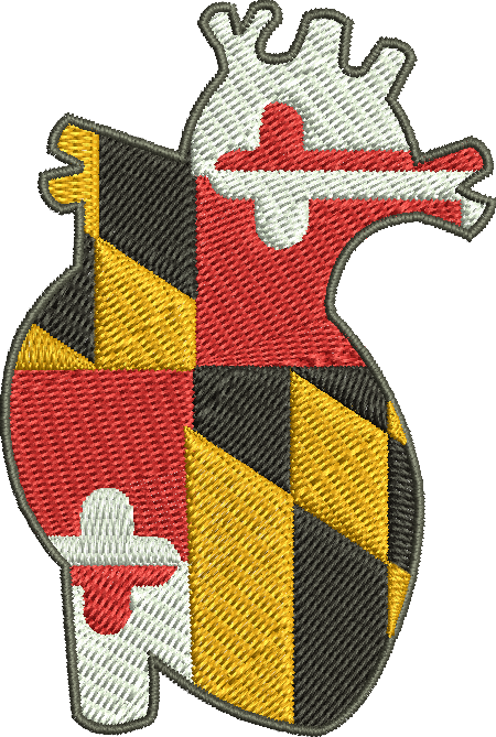 Maryland Heart – wtembroidery.com