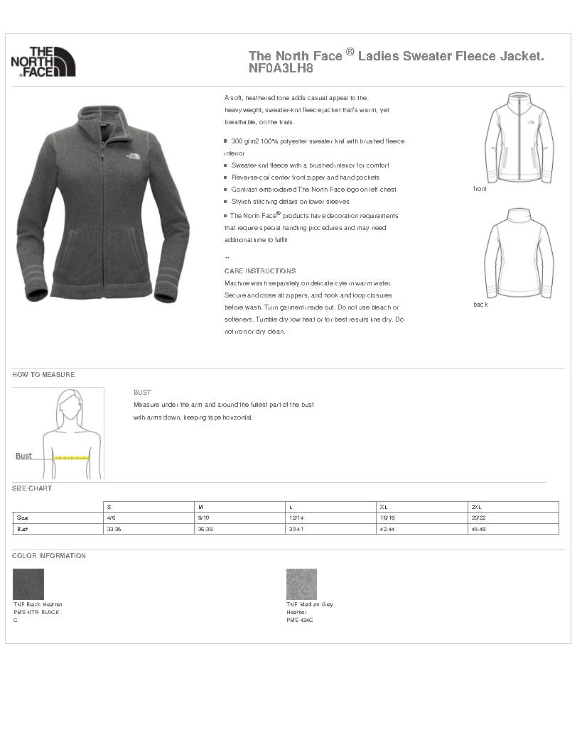 Legacy NF0A3LH8 The North Face® Ladies Sweater Fleece Jacket