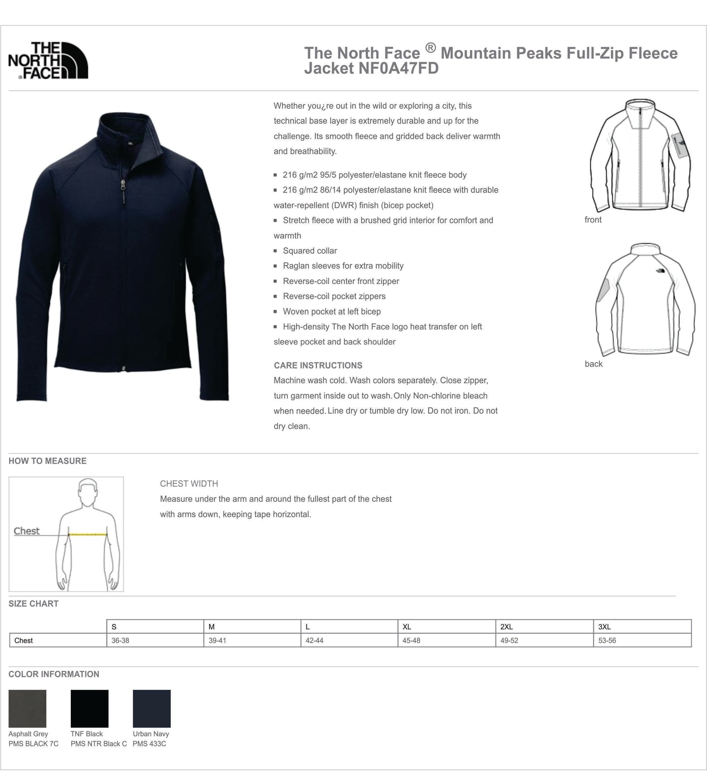 #The North Face ® Mountain Peaks Full-Zip Fleece Jacket