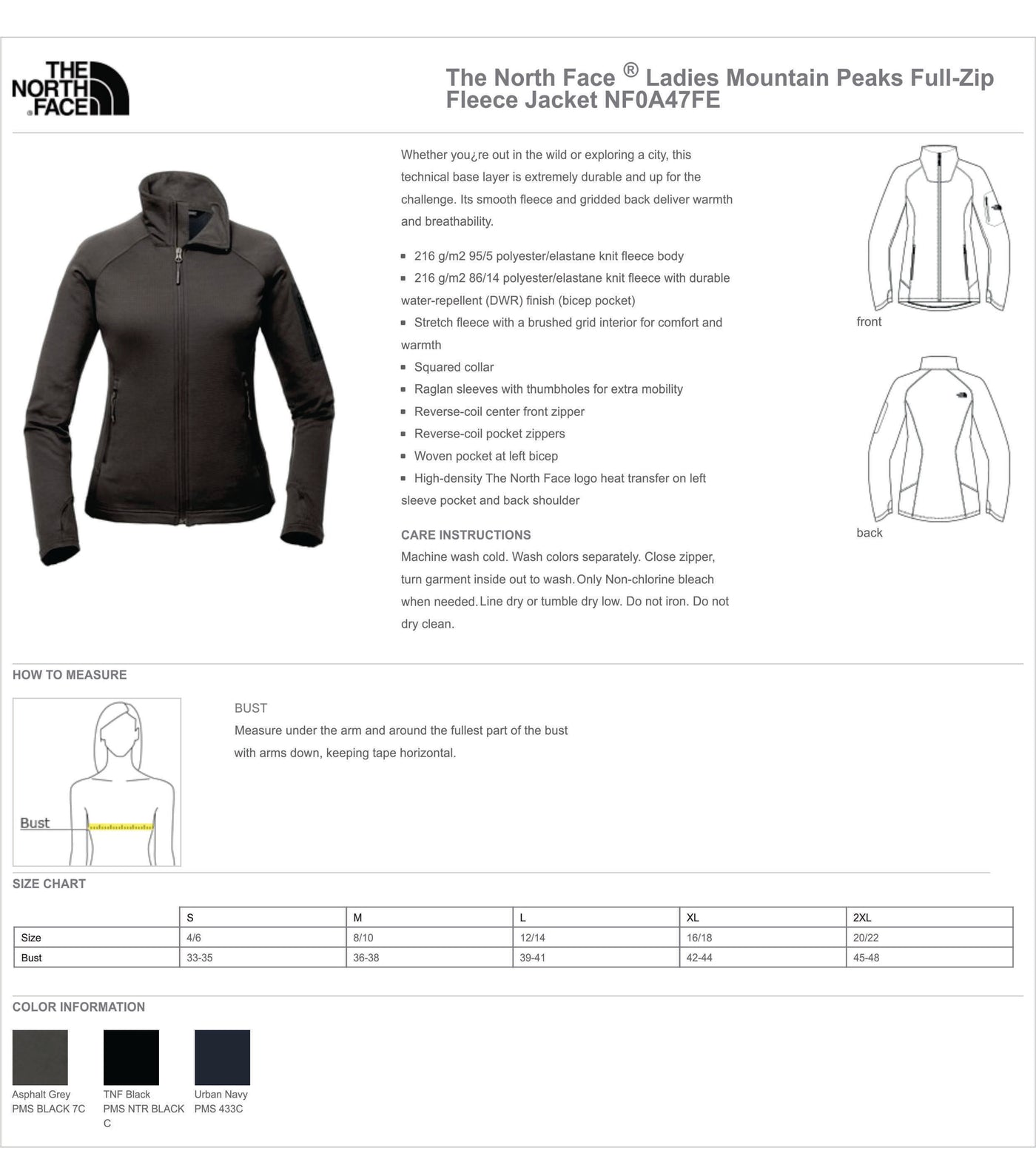 #The North Face ® Ladies Mountain Peaks Full-Zip Fleece Jacket